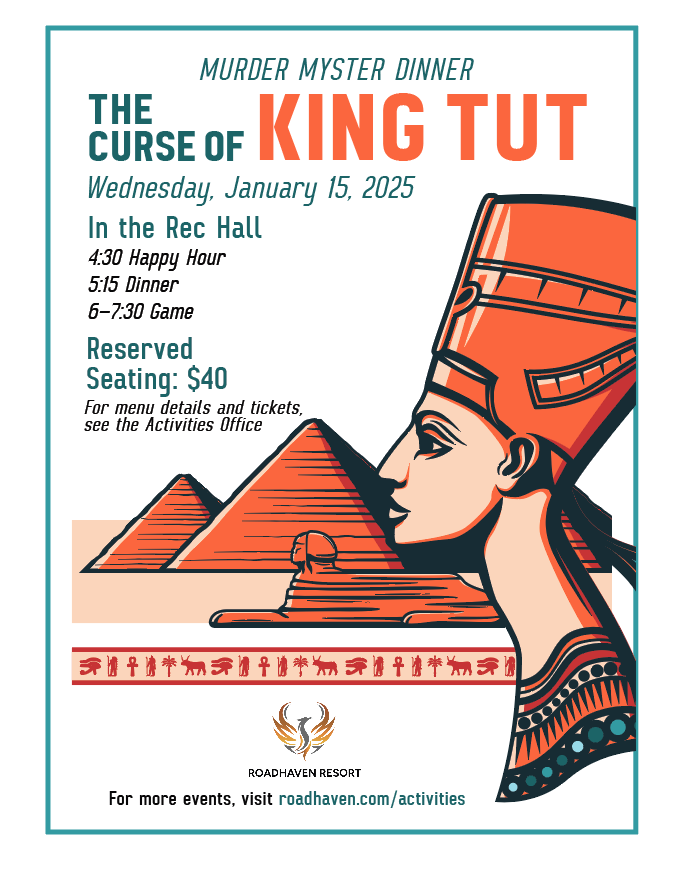 Murder Mystery - Curse of King Tut Flyer